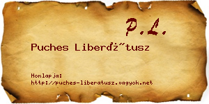 Puches Liberátusz névjegykártya
